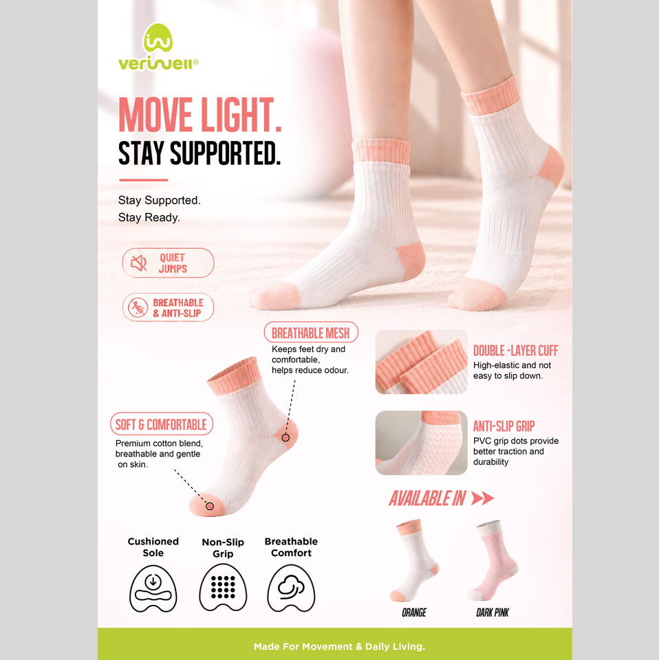 ACTIVE WEAR – PREMIUM SOCKS – Female – SOFTSTEP