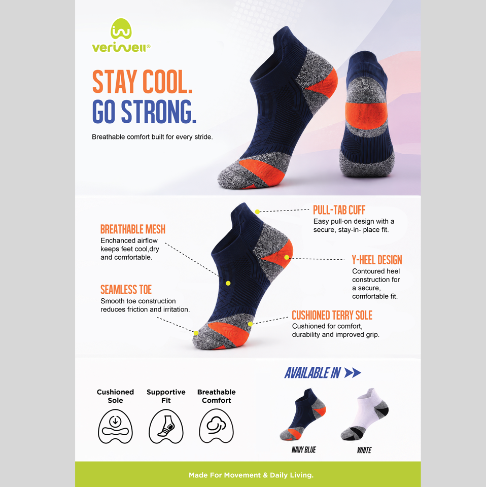 ACTIVE WEAR – PREMIUM SOCKS – Male – STRIDE