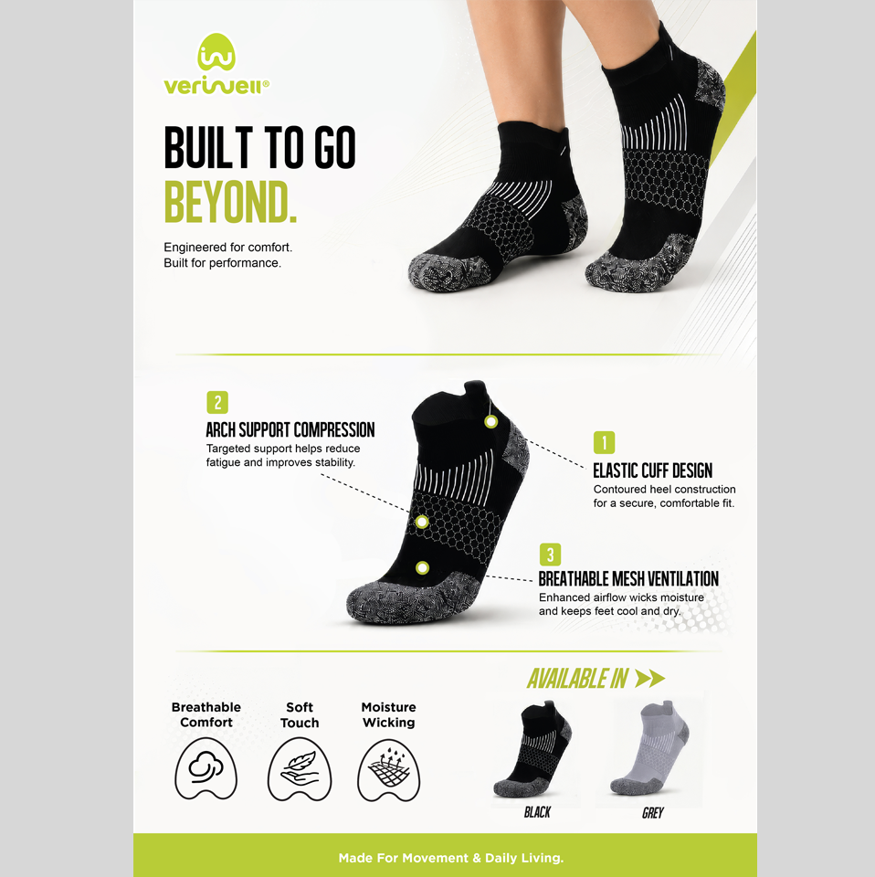 ACTIVE WEAR – PREMIUM SOCKS – Male – CORE