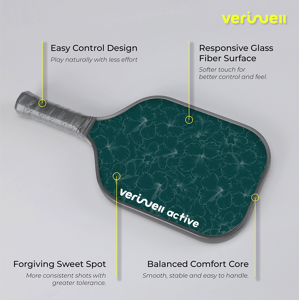 ACTIVE GEAR - PICKLEBALL PADDLE- FIBER GLASS (GREEN-SET)