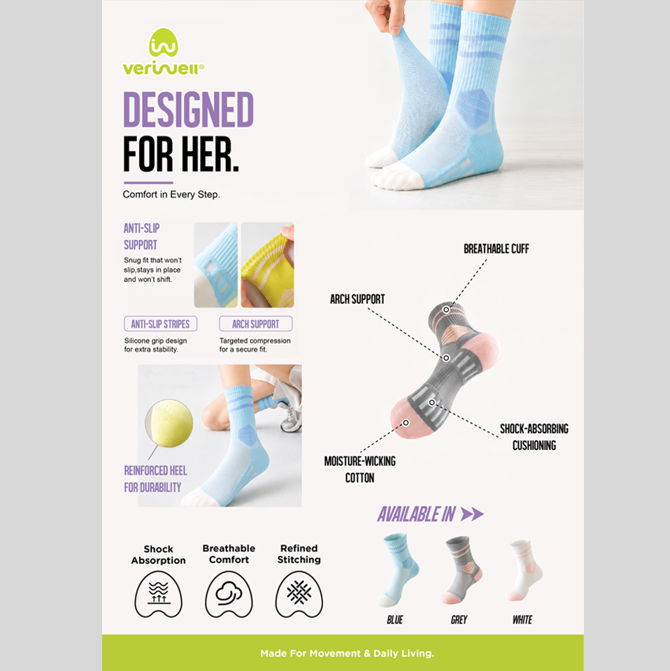 ACTIVE WEAR – PREMIUM SOCKS – Female – BALANCE