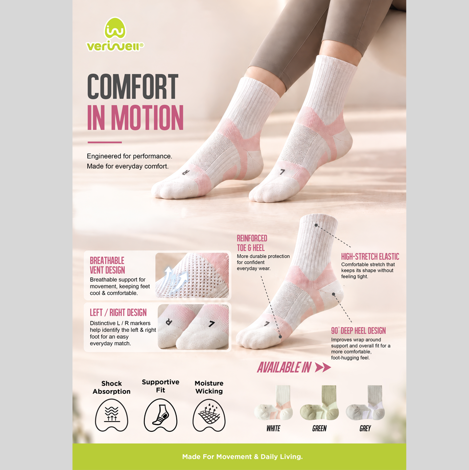 ACTIVE WEAR – PREMIUM SOCKS – Female – EASE