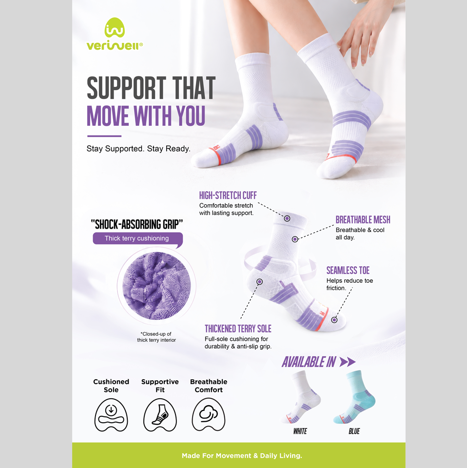 ACTIVE WEAR – PREMIUM SOCKS – Female – BREEZE