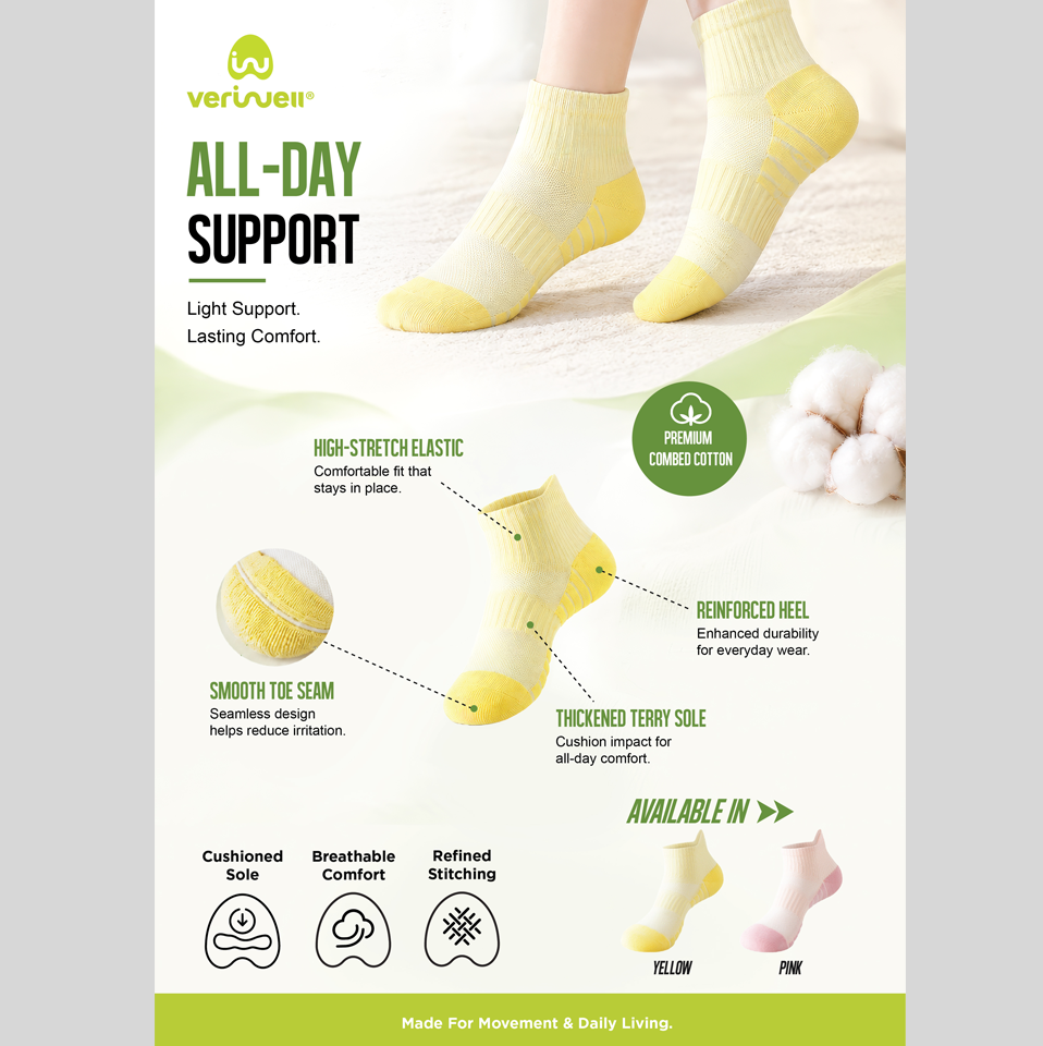 ACTIVE WEAR – PREMIUM SOCKS – Female – CLOUD