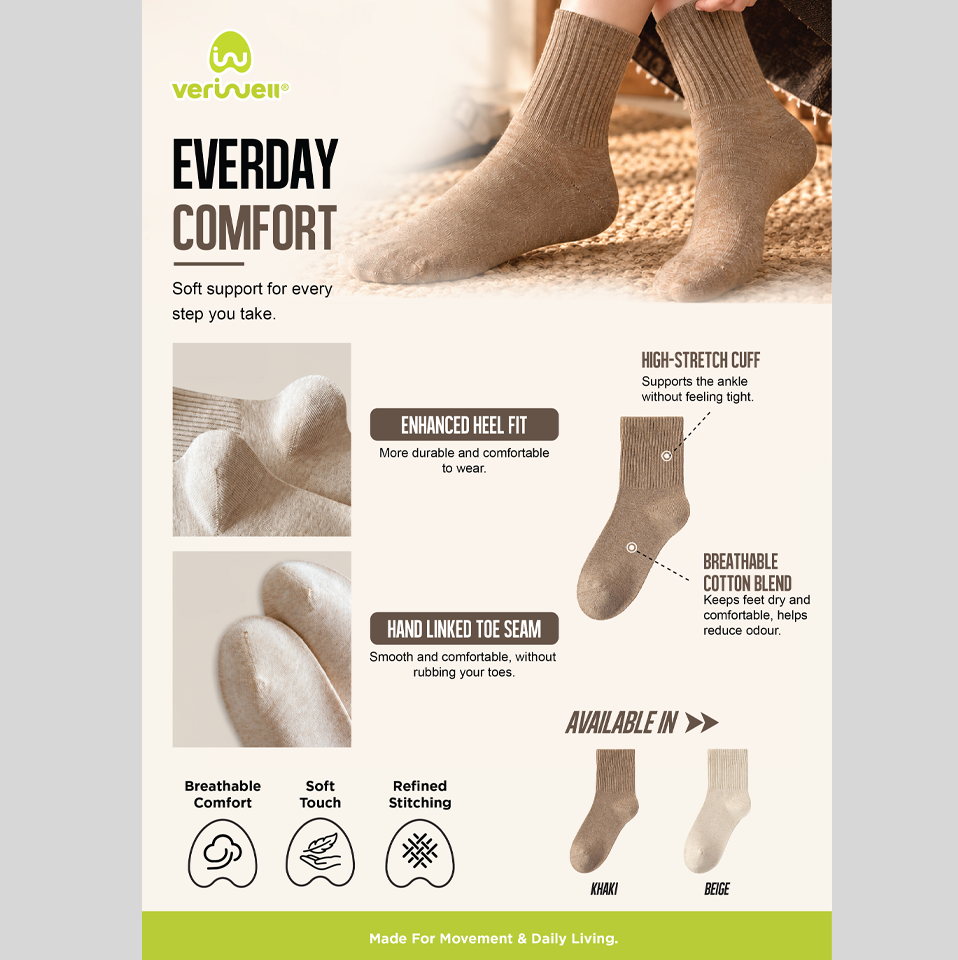 ACTIVE WEAR – PREMIUM SOCKS – Female – COZY