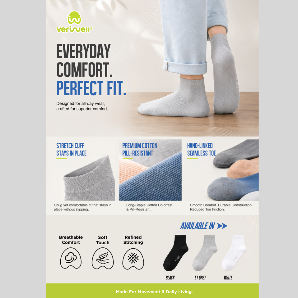 ACTIVE WEAR – PREMIUM SOCKS – Male – ESSENTIAL