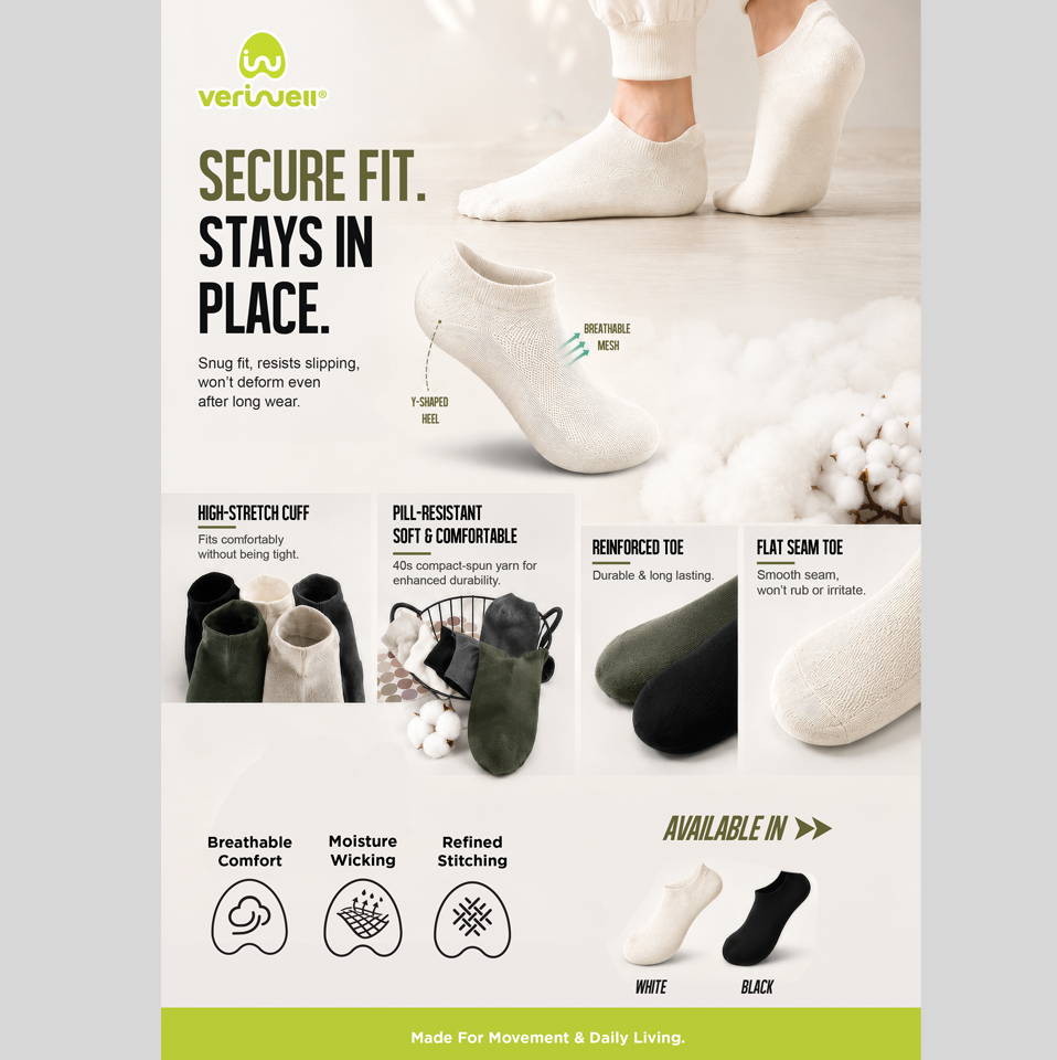 ACTIVE WEAR – PREMIUM SOCKS – Male – SECURE
